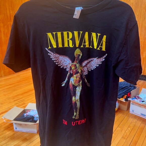NIRVANA Other - Nirvana Black Graphic Tee - Short Sleeve